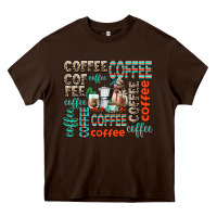 Chocolate Brown coffee Heavy Core Tee - AdoDesignShop