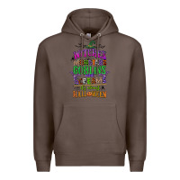 Coffee witches monsters goblins and screams its almost halloween Premium Hoodie - CowGirlArtShop