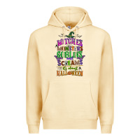 Pina Colada witches monsters goblins and screams its almost halloween Premium Hoodie - CowGirlArtShop