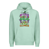 Seafoam witches monsters goblins and screams its almost halloween Premium Hoodie - CowGirlArtShop