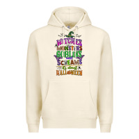 Tofu witches monsters goblins and screams its almost halloween Premium Hoodie - CowGirlArtShop