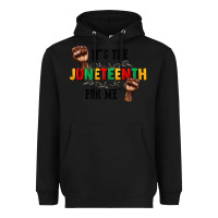 Black its the juneteenth for me Heavyweight Hoodie - CowGirlArtShop