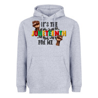 Heather Grey its the juneteenth for me Heavyweight Hoodie - CowGirlArtShop