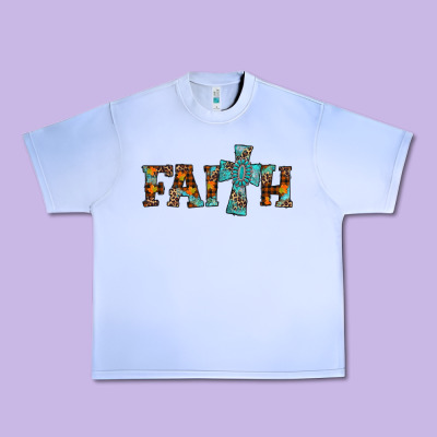 Faith Thanksgiving Cross Urban Heavy Tee Designed By Adodesignshop