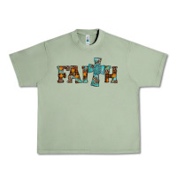 Oil Green faith thanksgiving cross Urban Heavy Tee - AdoDesignShop
