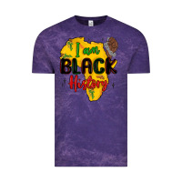 Cloud Purple i am black history Vintage Tee - MaliasSmallBusiness