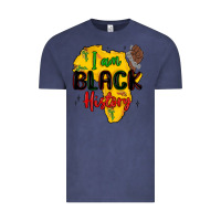 Vintage Denim i am black history Vintage Tee - MaliasSmallBusiness