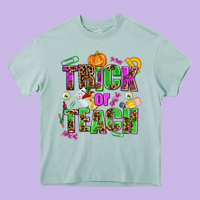 Trick Or Teach Heavy Core Tee Designed By Adodesignshop