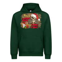 Forest Green this is as merry as i get skull Urban Hoodie - FaDigitalArtStudio