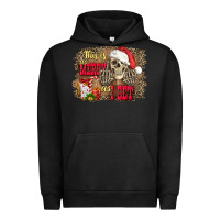 Pigment Black this is as merry as i get skull Urban Hoodie - FaDigitalArtStudio