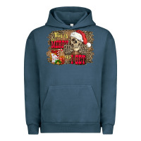 Pigment Midnight Navy this is as merry as i get skull Urban Hoodie - FaDigitalArtStudio