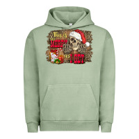 Pigment Oil Green this is as merry as i get skull Urban Hoodie - FaDigitalArtStudio