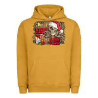 Pigment Peanut Butter this is as merry as i get skull Urban Hoodie - FaDigitalArtStudio