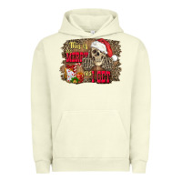 Pigment Pistachio this is as merry as i get skull Urban Hoodie - FaDigitalArtStudio
