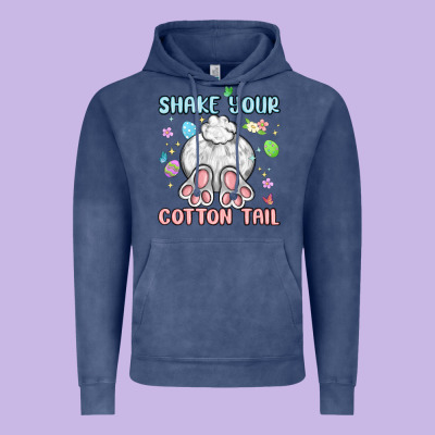 Shake Your Cotton Tail Vintage Hoodie Designed By Maliassmallbusiness