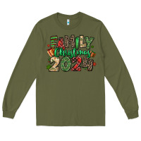 Army Green family christmas 2024 Long Sleeve Tee - MaliasSmallBusiness