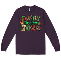 Plum family christmas 2024 Long Sleeve Tee - MaliasSmallBusiness