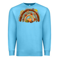 Ocean Blue fall rainbow Premium Sweatshirt - CowGirlArtShop