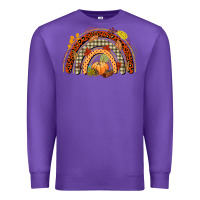 Purple fall rainbow Premium Sweatshirt - CowGirlArtShop