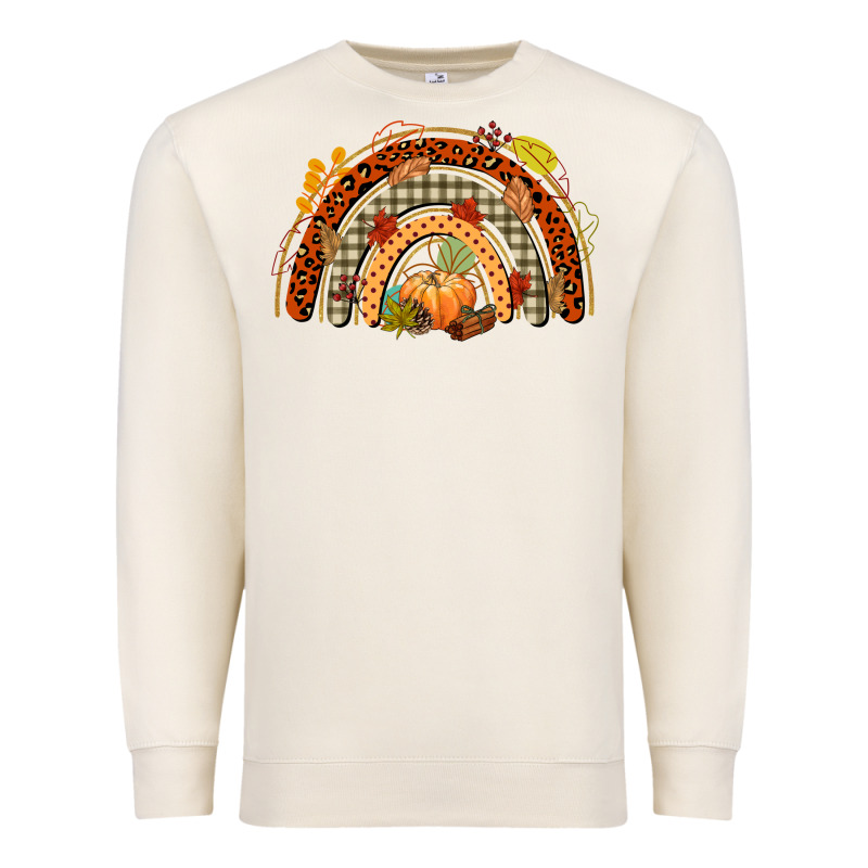 Fall Rainbow Premium Sweatshirt by CowGirlArtShop | Teevron