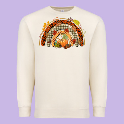 Fall Rainbow Premium Sweatshirt Designed By Cowgirlartshop