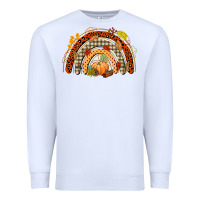 White fall rainbow Premium Sweatshirt - CowGirlArtShop