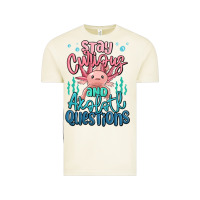 Vintage Arctic stay curious and axolotl questions Vintage Tee - MaliasSmallBusiness
