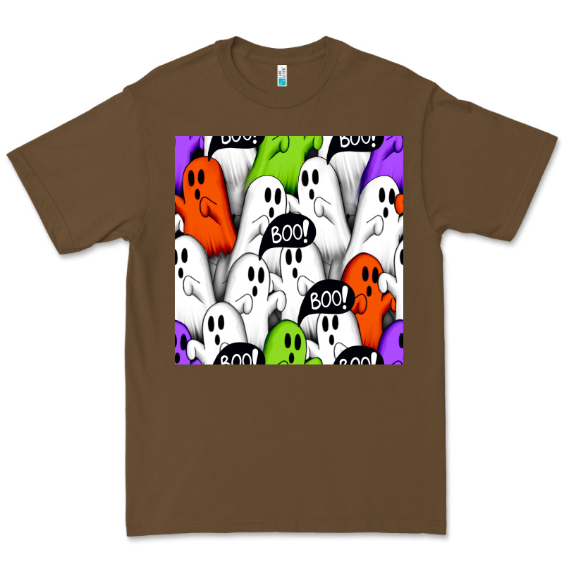 Boo Ghosts Seamless Pattern Premium Tee by BundleAndBundleShop | Teevron
