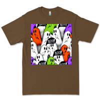 Cacao boo ghosts seamless pattern Premium Tee - BundleAndBundleShop