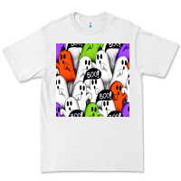 White boo ghosts seamless pattern Premium Tee - BundleAndBundleShop