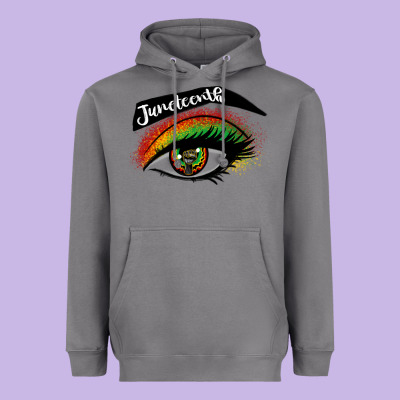 Juneteenth Eyelash Cowgirl Heavyweight Hoodie Designed By Cowgirlartshop