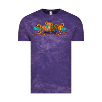Cloud Purple hello fall pumpkin sunflower Vintage Tee - JahusDesignShop