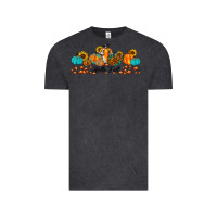 Vintage Black hello fall pumpkin sunflower Vintage Tee - JahusDesignShop