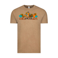 Hello Fall Pumpkin Sunflower Vintage Tee | Teevron
