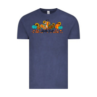 Vintage Denim hello fall pumpkin sunflower Vintage Tee - JahusDesignShop