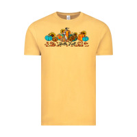 Vintage Mustard hello fall pumpkin sunflower Vintage Tee - JahusDesignShop
