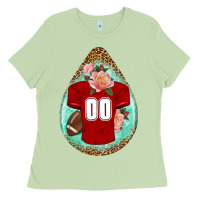 American Football And Western Roses Teardrop Ladies Tee | Teevron