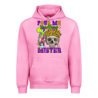 Fuchsia Pink skull pour me something mister Urban Hoodie - FaDigitalArtStudio