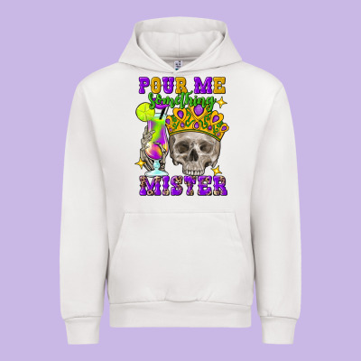 Skull Pour Me Something Mister Urban Hoodie Designed By Fadigitalartstudio