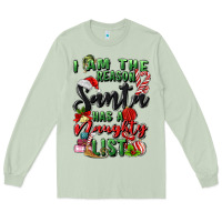 Matcha i am the reason santa has a naughty list Long Sleeve Tee - MaliasSmallBusiness