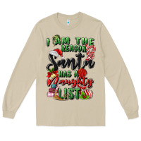 Mushroom i am the reason santa has a naughty list Long Sleeve Tee - MaliasSmallBusiness