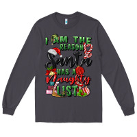 Smoke i am the reason santa has a naughty list Long Sleeve Tee - MaliasSmallBusiness