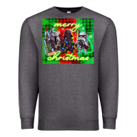 Charcoal Heather merry christmas gnomies Premium Sweatshirt - CowGirlArtShop