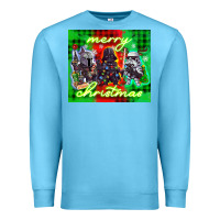 Ocean Blue merry christmas gnomies Premium Sweatshirt - CowGirlArtShop