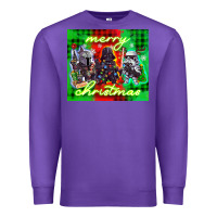 Purple merry christmas gnomies Premium Sweatshirt - CowGirlArtShop