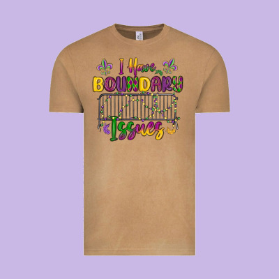 I Have Boundary Issues Vintage Tee Designed By Maliassmallbusiness