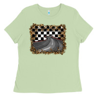 Matcha leopard racing  background Ladies Tee - RanaPortraitStore