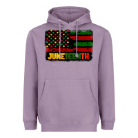 Lavender juneteenth american flag Heavyweight Hoodie - CowGirlArtShop