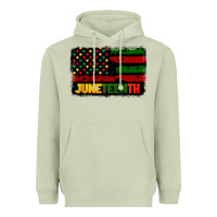 Matcha juneteenth american flag Heavyweight Hoodie - CowGirlArtShop