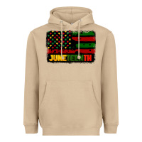 Mushroom juneteenth american flag Heavyweight Hoodie - CowGirlArtShop